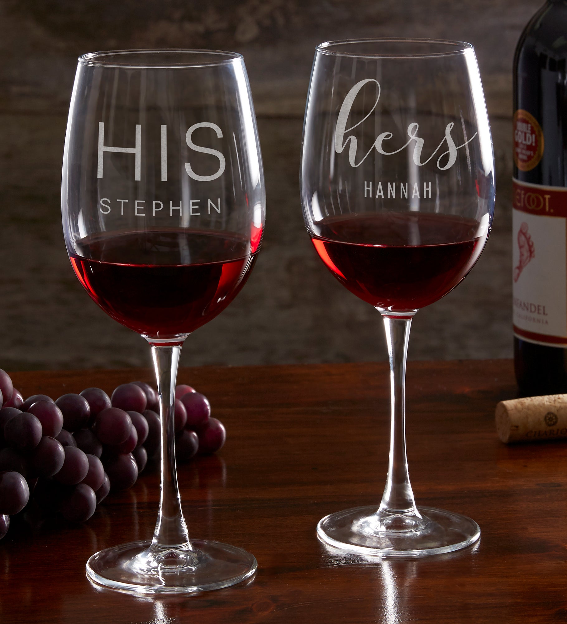 His & Hers Personalized Glasses